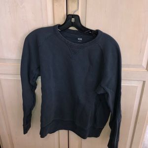 Blue Uniqlo Sweatshirt Mens